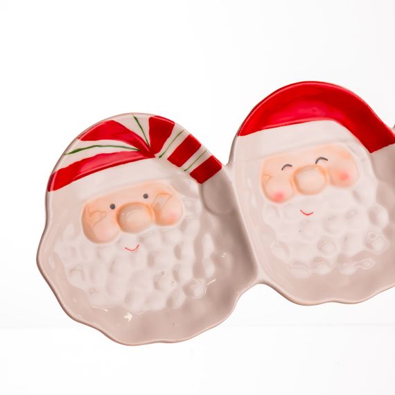 Блюдо сервірувальне новорічне для закусок Santa Claus 33.5×12.5 (см) з порцеляни CR-1-33 | Зображення 3