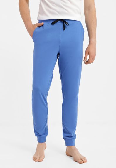 Штани для чоловіків домашні блакитні, 2XL