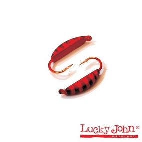 Мормышка вольфрамовая Lucky John Лаки Джон Супер Банан крашеная с петел. 5шт