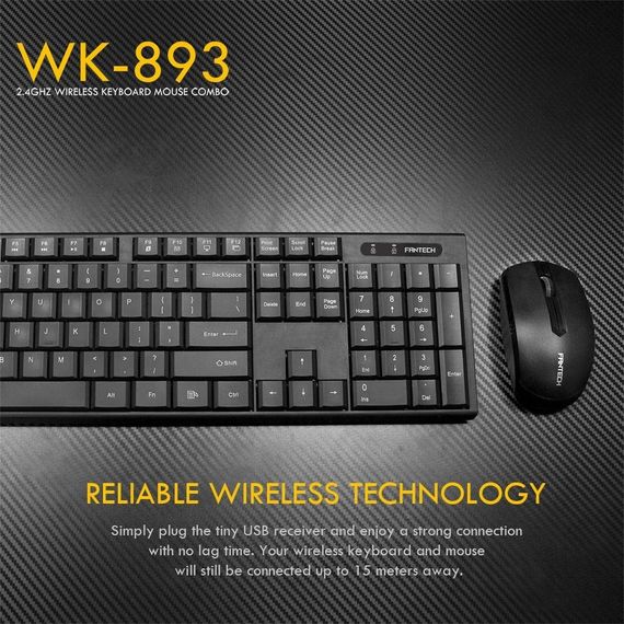 Бездротова клавіатура і миша з компактним дизайном XPRO WK-893 (39132-01_714) | Зображення 9