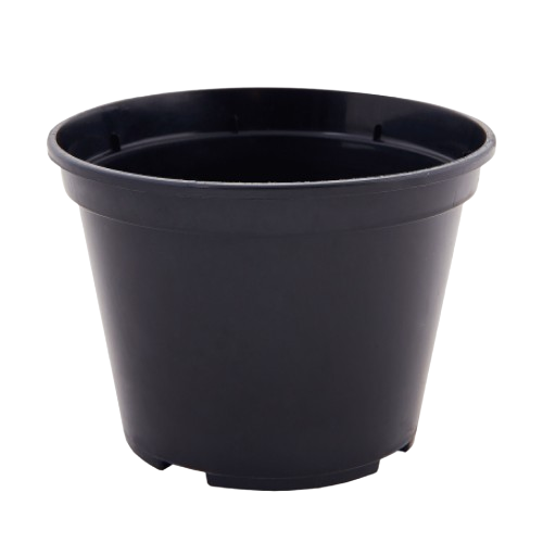 Вазон для розсади 13*9,7см круглий чорний Алеана
