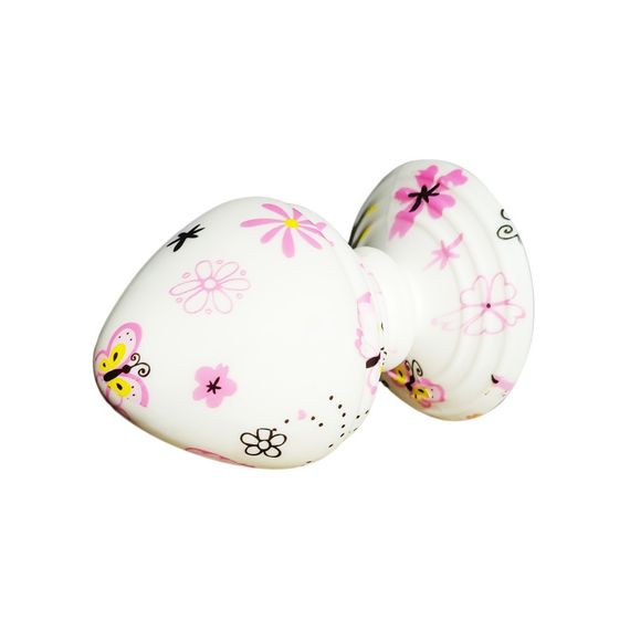 Анальная дизайнерская пробка с бабочками, 9.6 см х 5.8 см Sex Aura | Зображення 1