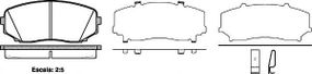 Колодка гальм. диск. MAZDA CX-7 передн. (вир-во REMSA) REMSA 126702 на MAZDA CX-7 (ER)
