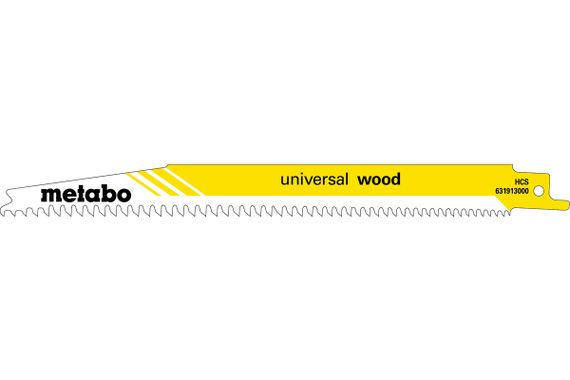 Полотно пилкове для шабельних пил Metabo «UNIVERSAL WOOD», 200 X 1,25 мм 631910000