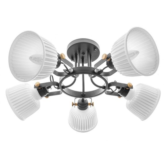 Люстра потолочная классическая E14 40W BK (BR-01463C/5) | Зображення 3
