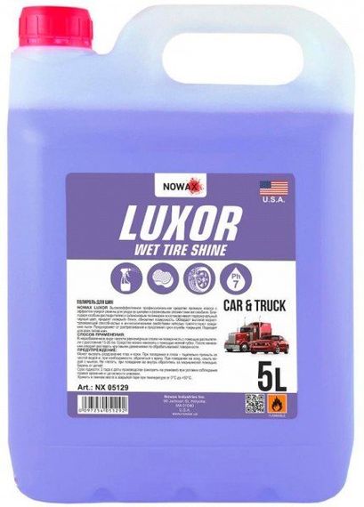 NOWAX Поліроль для шин LUXOR WET TIRE SHINE 5л. NX05129