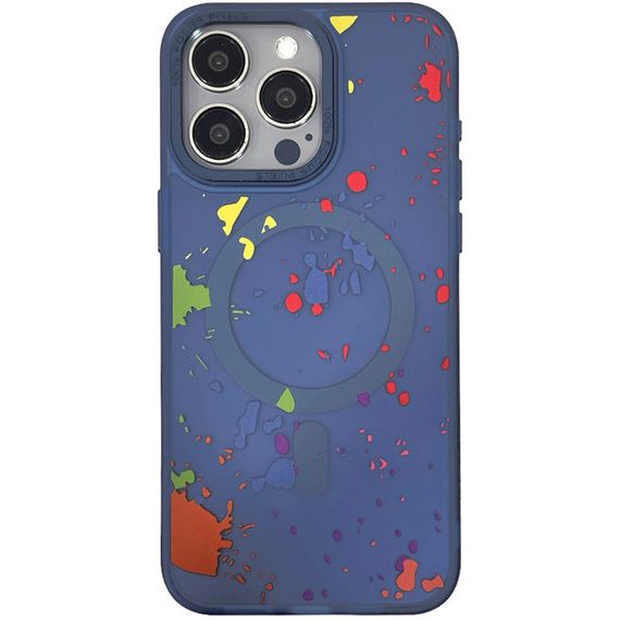 Чехол TPU+PC Flush with MagSafe для Apple iPhone 15 Pro (6.1") Dark blue