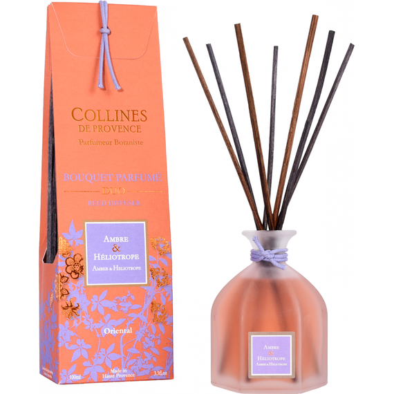 Amber & Heliotrope (Амбра і Геліотроп) аромадифузор Collines de Provence, 100 мл