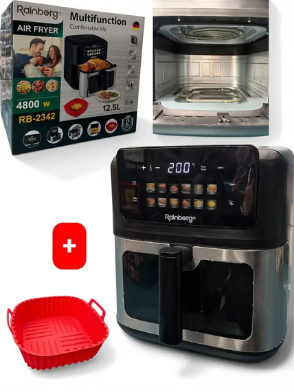 Аерофритюрниця Rainberg RB-2342 12.5L, 4800W
