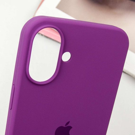 Чехол Silicone Case Full Protective (AA) для Apple iPhone 16 Plus (6.7") Фиолетовый / Grape | Зображення 4
