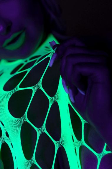 Бодистокинг - Ouch! Bodystocking With Halterneck Green, XL/4XL sexstyle | Зображення 7