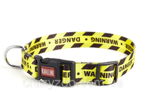 Ошейник для собак Kareline Warning нейлоновый 2х28-40 см 0802/4