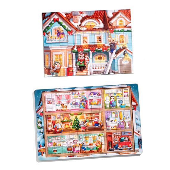 Пазл детский деревянный "Кошкин дом" (ПСД249) PSD249, 176 элементов | Зображення 4