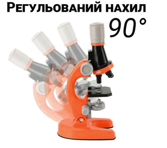 Детский микроскоп с подсветкой и набором биологических образцов ∙ Игрушечный микроскоп с 3 уровнями увеличения | Зображення 4