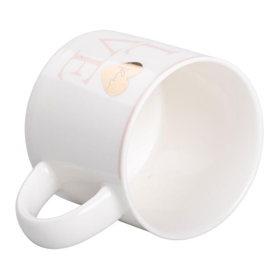 Чашка керамическая 350 (мл) для кофе и чая Love Белая RX-N240126WL | Зображення 2