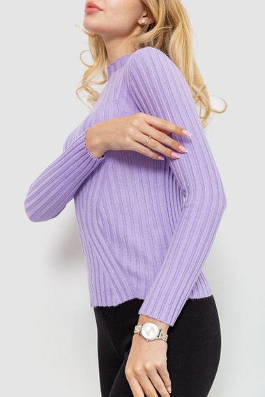 Гольф жіночий однотонний, колір бузковий, 204R038 | Зображення 2