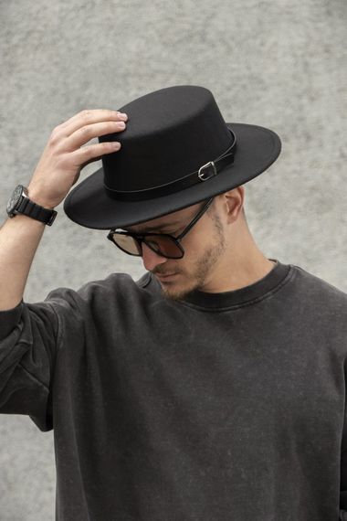 Капелюх Without Walter З Ремінцем Black