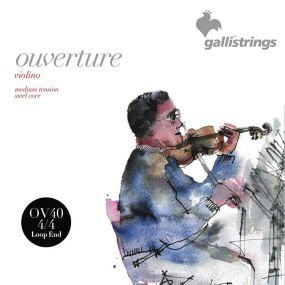 Струни для скрипки Gallistrings OV40LP, 4/4 Ouvertune, MEDIUM, Steel