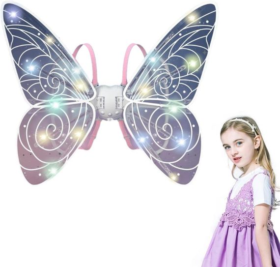 Крила феї Shadow Angel LED підсвічування та рухомий механізм ∙ Світлові LED-крила Shadow для створення чарівного образу феї | Зображення 5