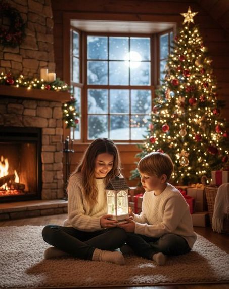 Новорічний нічник-ліхтар з ефектом метелика XMAS WDL-24074B (47704-10099_818) | Зображення 9