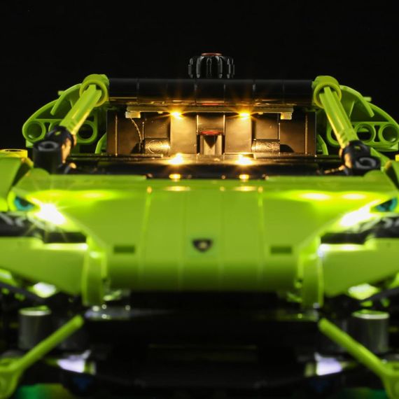 Комплект світлодіодного освітлення BRIKSMAX для Lamborghini Huracn Tecnica сумісний із набором для складання авто | Зображення 2