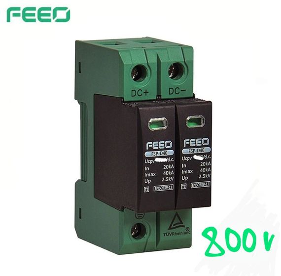Пристрій захисту Feeo від імпульсних перенапруг DC до 40ka 800v