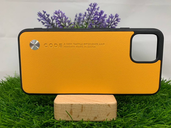 Чохол Google Pixel 4 шкіра жовтий