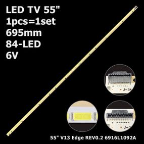 LED підсвітка TV 55" V13 Edge REV0.2 6916L1092A 6916L-1249A 6916L-1535A 6922L-0048A 1шт.