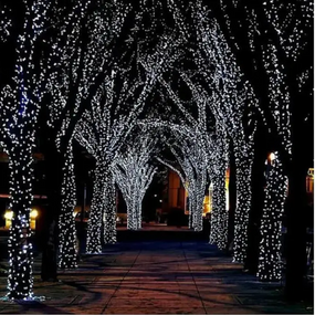 Вулична світлодіодна гірлянда 800 LED 50 м, білий, ефект крапель роси знижка