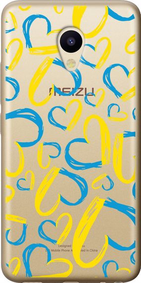 Чехол на Meizu M5 Сердца UA "5292u-420-17620"