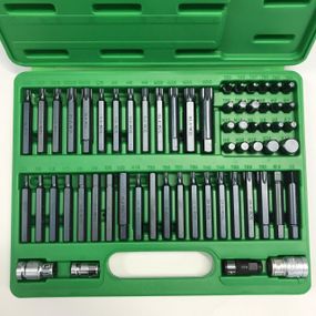 Набір біт TORX, HEX, SPLINE, RIBE, SQ 60шт TOPTUL GCAI6003