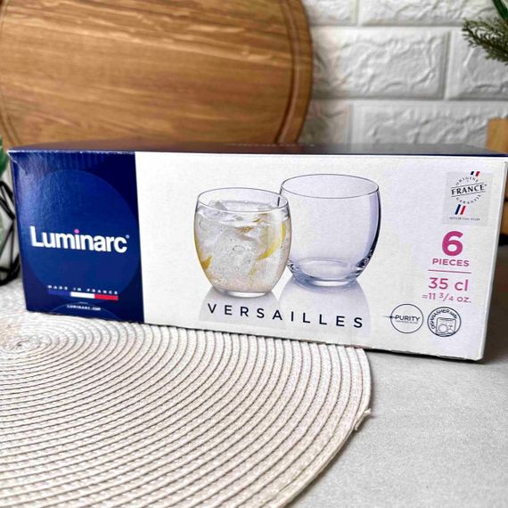Набір склянок Luminarc Versailles Luminarc Versailles G1651, 350 мл, 6 шт, скляні, для води та напоїв | Зображення 9