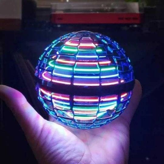 Летающий шар спиннер светящийся FlyNova Pro Gyrosphere игрушка мяч бумеранг, игрушка NP-838 летающий шар | Зображення 9