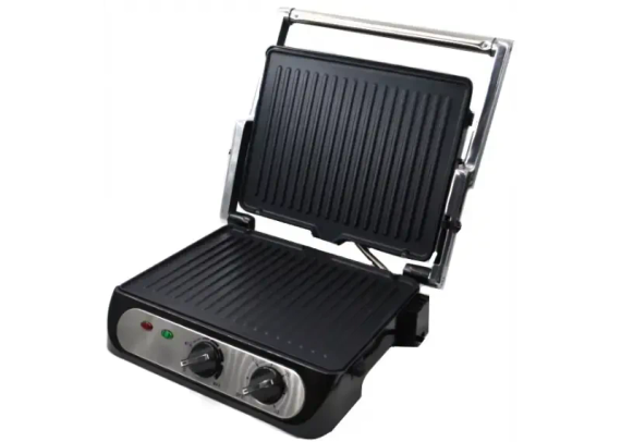 Прижимной контактный электрический гриль Crownberg CB 1042 | Зображення 1