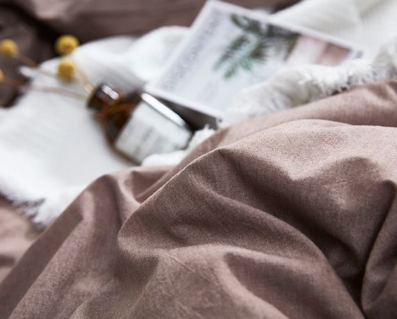 Постільна білизна Love You Варена бавовна Мокко Євро | Зображення 1