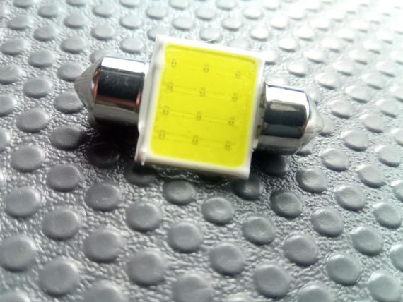 Лампа світлодіод з/ц 12V C5W 31 мм AC COBALT біла | Зображення 2