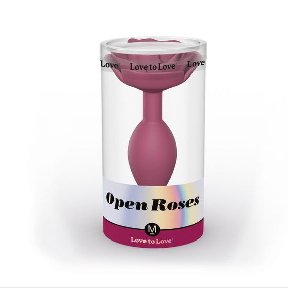 Силиконовая анальная пробка Love To Love OPEN ROSES M SIZE - PLUM STAR | Зображення 4