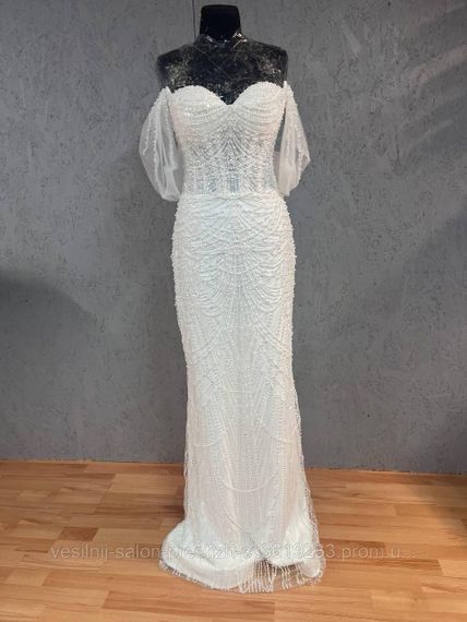 Весільна сукня, рибка,дороге мереживо | Зображення 1
