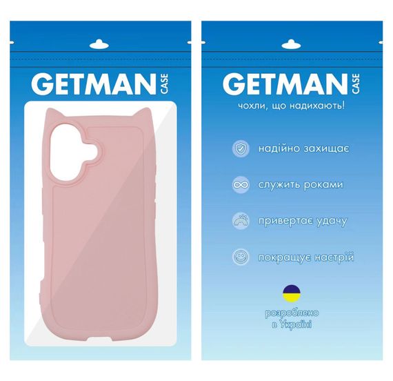 Чохол TPU GETMAN Cat with straps для Apple iPhone 16 Plus (6.7") Pink | Зображення 5
