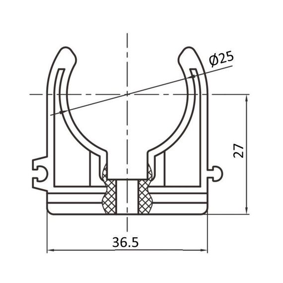 Крепеж PPR Blue Ocean 25 | Зображення 1