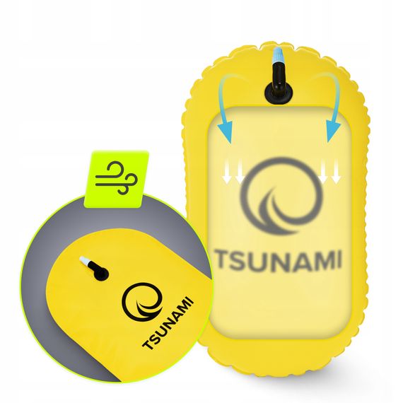 Буй для плавання TSUNAMI Basic надувний Yellow (P-5907739316806) | Зображення 1