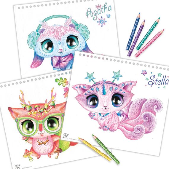 Набір для творчості Скетчбук: Зіркові друзі Nebulous Stars 11141 з олівцями | Зображення 3