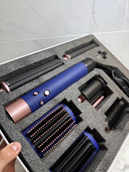Стайлер для волосся Airwrap Complete Long Vince Blue  синій | Зображення 1