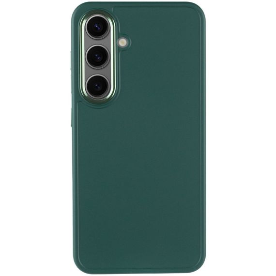 TPU чохол Bonbon Metal Style для Samsung Galaxy S24 Зелений / Pine green | Зображення 1