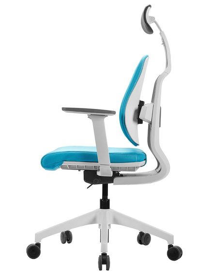 Кресло офисное DUOREST D2 whiteblue ортопедическое | Зображення 3