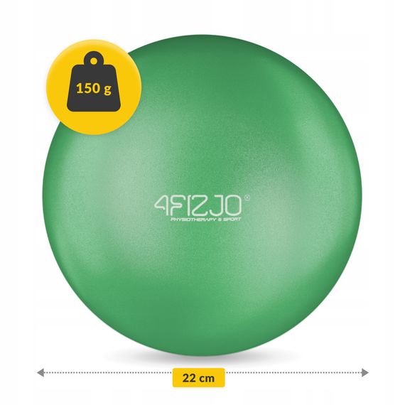 М'яч для пілатесу, йоги, реабілітації 4FIZJO 22 см Green (P-5905973404853) | Зображення 5