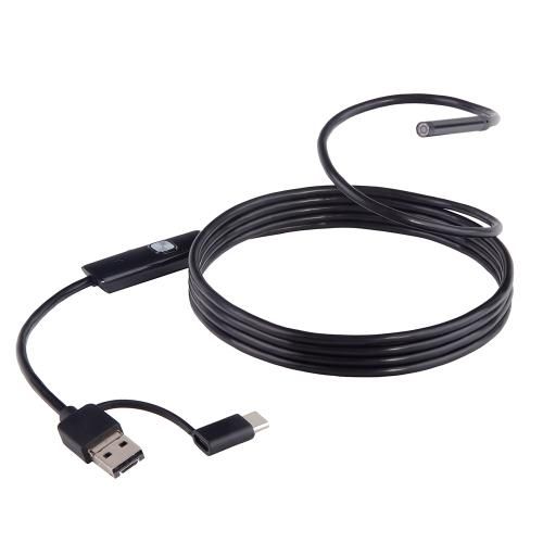 Міні камера цифрова для телефону, ендоскоп-бороскоп, Type-C-USB SUN 2м 5,5мм | Зображення 1