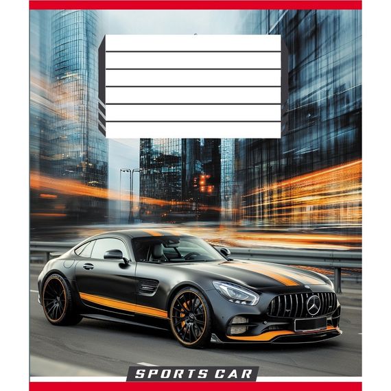 Тетрадь ученическая "На скорости света" 036-570250K-1 в клеточку, 36 листов