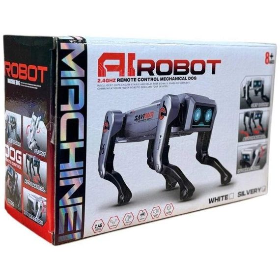Интерактивный робот-собака на радиоуправлении AI Robot Grey | Зображення 6