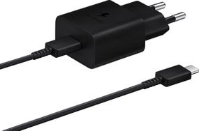 Мережевий зарядний пристрій Samsung 15W Power Adapter Type-C+Cable - Black (EP-T1510XBEGEU)